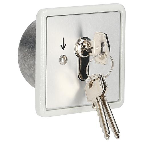 UP_Schluesselschalter_95-837-00550_B01 Schalter Schlüsselschalter Unterputz Taster mit 3 Schlüssel 81x81mm