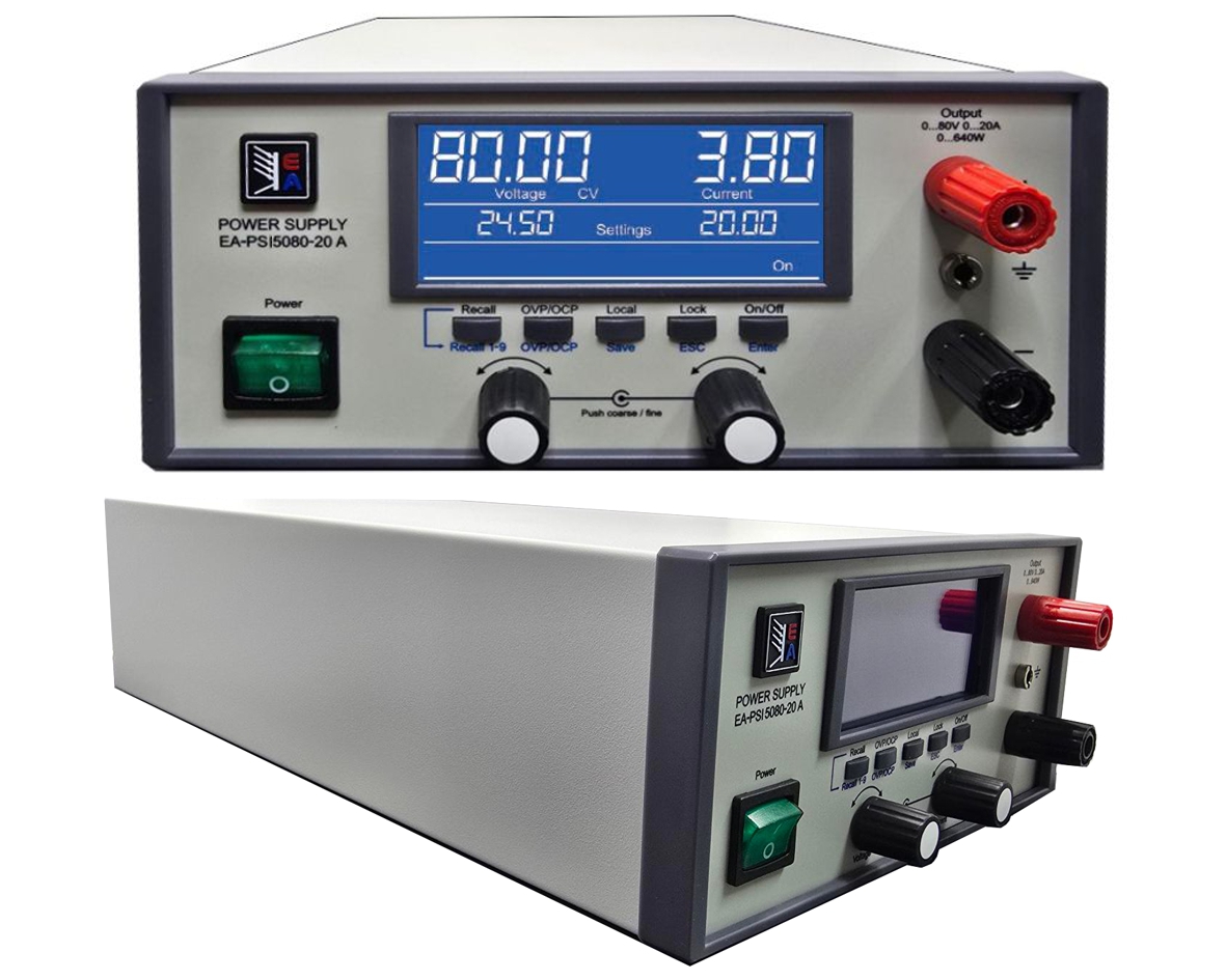 Labornetzgerät 230V regelb. 0-80V 0-20A EA-PSI-5080-20A mit USB- USB- Ethernet- und Analogschnittstelle