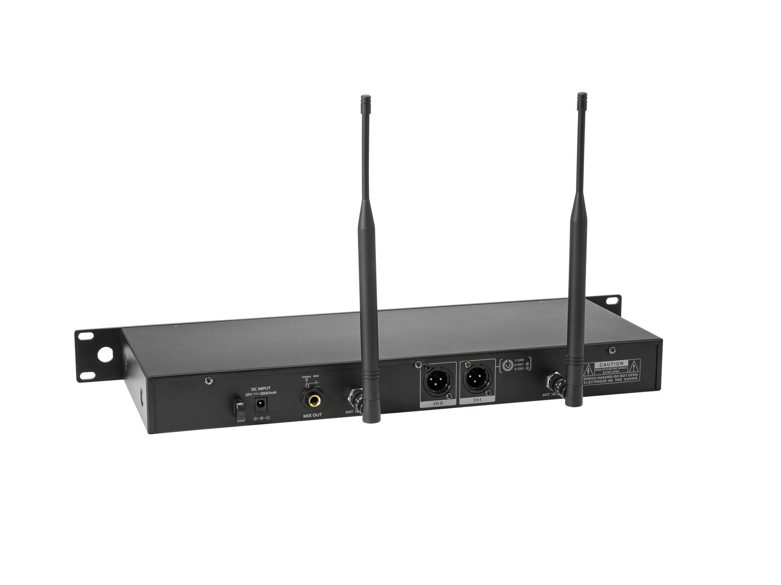 Funkmikrofon Set UHF-602 Empfänger mit 2x Funkmikrofonen und abnehmbaren Antennen