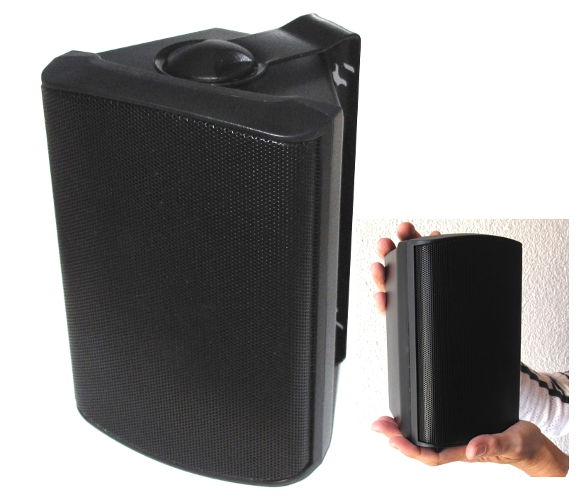 100V_Wandlautsprecher_200mm_Hoch_88-500-00175_B01ok Wandlautsprecher 80W 8-Ohm und 100V ELA Technik integriert PB72 Schwarz