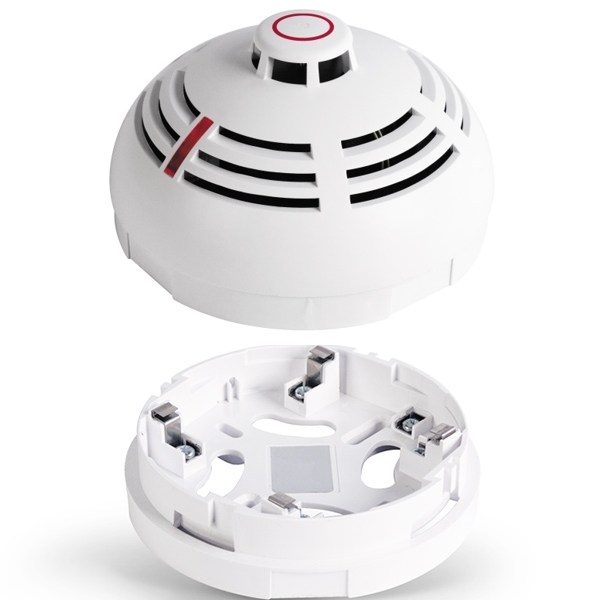 Rauchmelder 12-24VDC kabelgebunden Dif-Max-Brandmelder mit Sockel DC-Kontakt reiner Thermomelder Rauchmelder 12-24VDC kabelgebunden Dif-Max-Brandmelder mit Sockel DC-Kontakt reiner Thermomelder