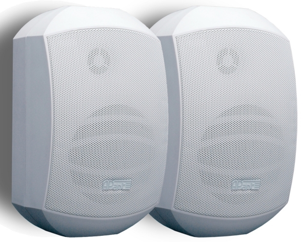 IP64-Lautsprecher8t9b1EpxOMUQY IP64 Wandlautsprecher 2x100W ELA-100V Mask6T Weiss mit 100V ELA Übertrager Paar