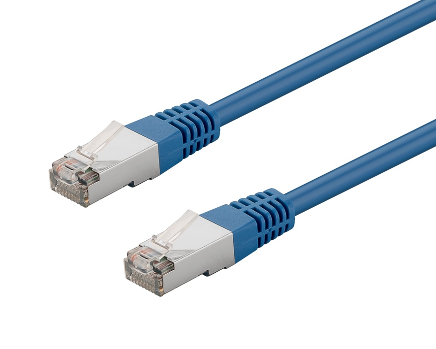 0,5m LAN Kabel Cat5e Patchkabel Blau SFTP