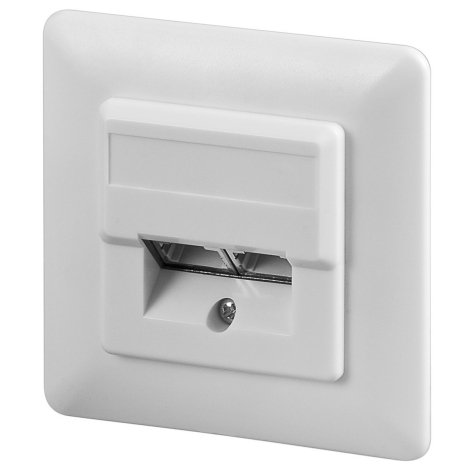 Cat5e-Netzwerkdose-39-875-00220-NN Netzwerkdose CAT5e Unterputz Doppeldose LAN Dose mit Blende Weiss