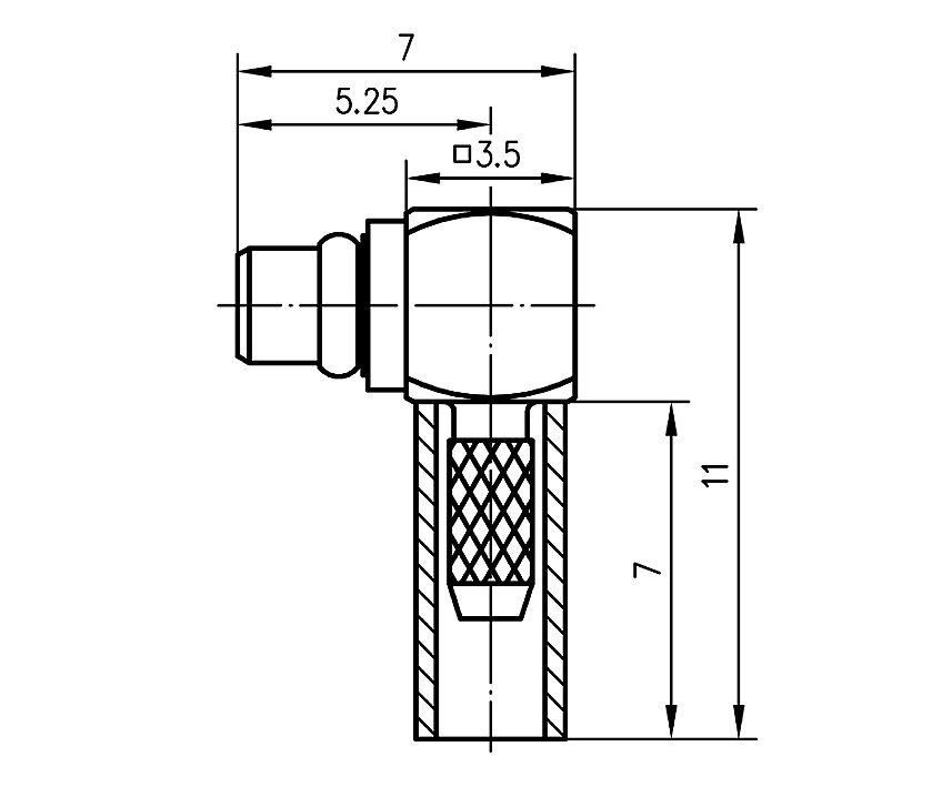 MMCX-Stecker-gewinkelt-39-874-00810-Zeichnung