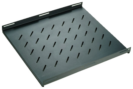 62-630-03307_19zoll_Fachboden 1HE 19zoll Trägereinschub T=550mm Fachboden Basisträger offen Schwarz