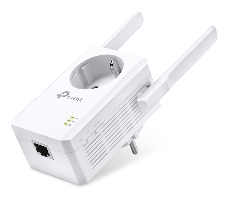 WLAN Repeater WLAN Verstärker mit integrierter Steckdose und WPS Taste WLAN Repeater WLAN Verstärker mit integrierter Steckdose und WPS Taste