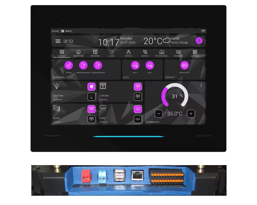 Interra ITR110-9400 = Zubehör Einbaurahmen zu iX10 Touchpanel 10“ Bildschirm