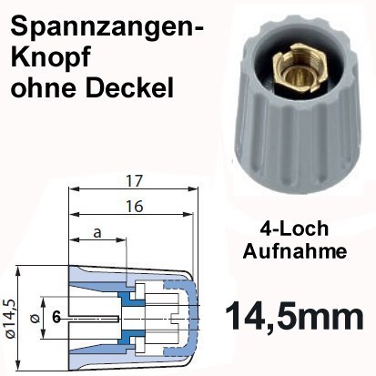 f0b32b7d4ece5ed05100dacfe8af99f1 Spannzangenknopf 14,5mm Grau