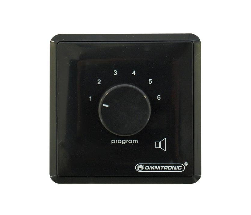 43-891-00552_audioquellenwahlschalter ELA Programmwähler 6-stufig UP Weiss Audio-Quellenwahlschalter Schwarz