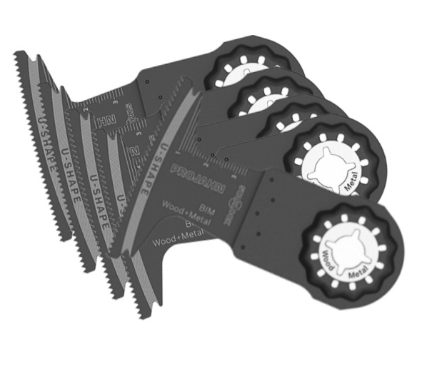 Tauchsaegeblatt-oszillierenden-Multitool-Starlock-OIS-97-905-10170-B7 Sägeblatt Tauchsägeblatt BIM für Metall Holz Kunststoff 5er Pack