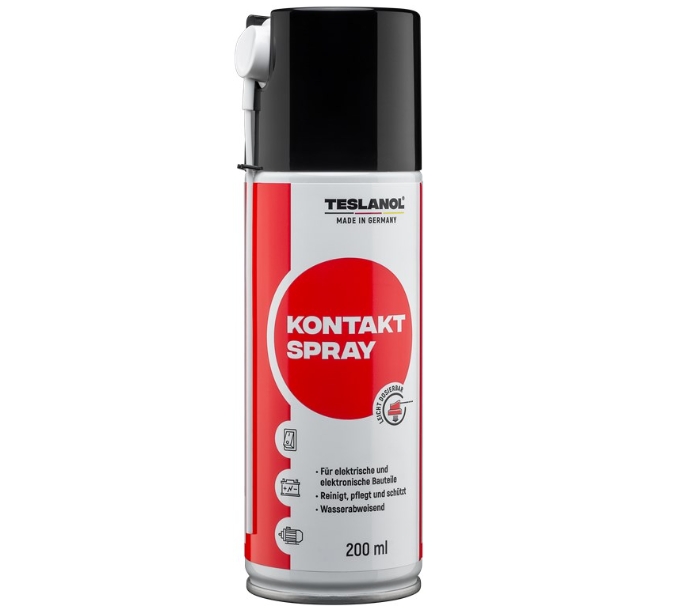 50-848-00830_Kontaktspray 200ml Spray Kontaktreiniger ideal für Poti-Schalter-Relais Teslanol T6 OSZILLIN