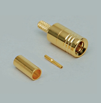 39-874-00330-SMB-Stecker SMB Stecker für RG174 Koax Crimpversion vergoldet