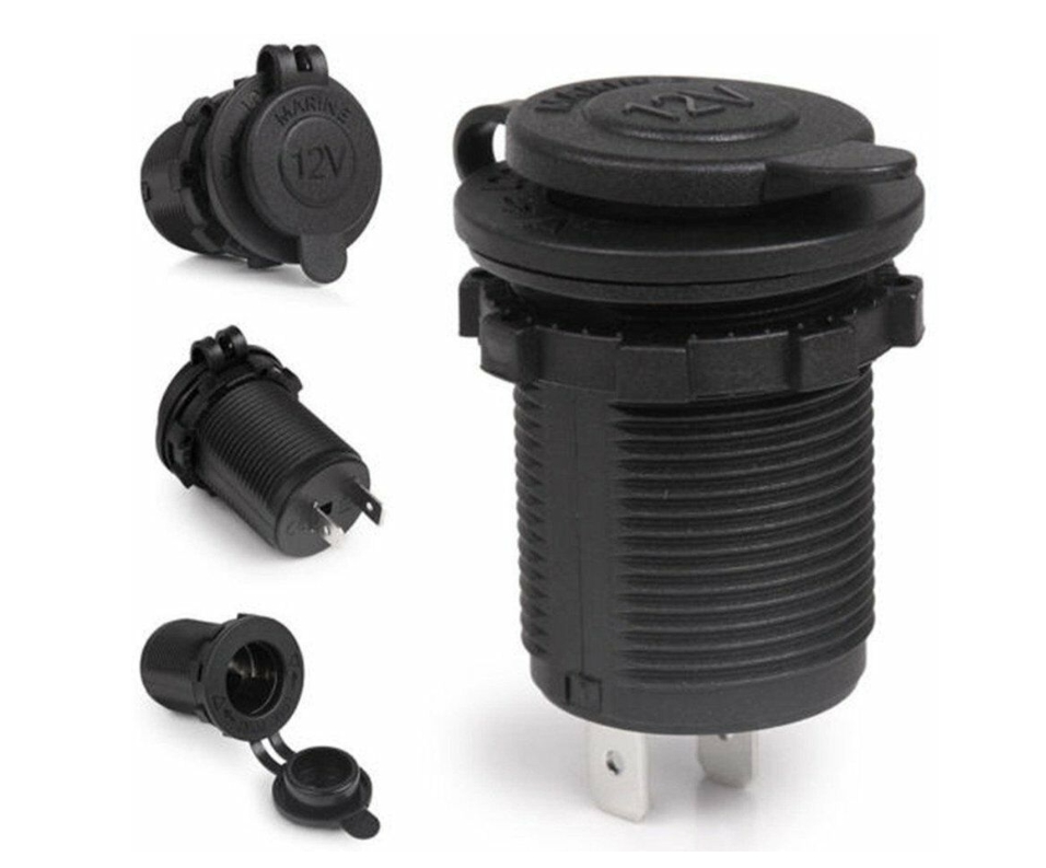 KFZ Dose Zigarettenanzünder IP65 Marine KFZ Einbaubuchse mit Abdeckung 20A KFZ Buchse