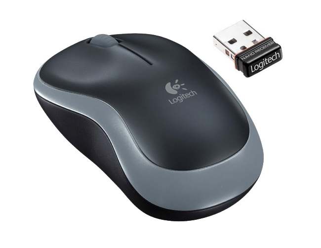 Maus-Logitech-M185-61-879-01732 Funkmaus Logitech Wireless M185 Maus Grau mit Nano USB Empfänger