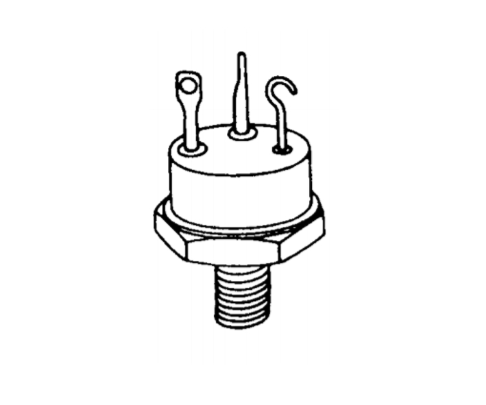 TO61_Transistor_Halbleiter 2N1724 NPN Transistor 80V Sondertype TO61