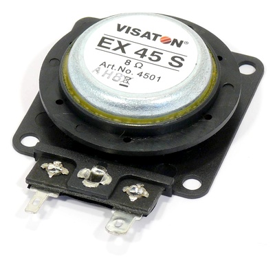 83-740-01045_ex45s_1 Körperschalllautsprecher Exciter 10W 8ohm bis 20Khz 46x46mm EX45S