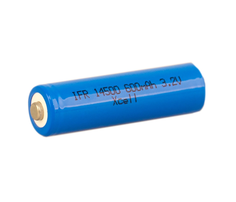 Lithium Akku 14500  3,2V 600mAh Mignon AA 50x14mm LI-ION