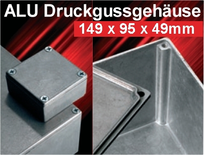 Aluminiumgehaeuse_52-625-03010 Metallgehäuse 149x95x49mm IP54 Aluminium extra starke 2mm Wandung EMC-Performance