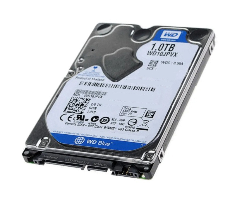 1TB SATA 2,5zoll Festplatte WD Scorpio Blue 5400Umin WD10JPVX Refurbished