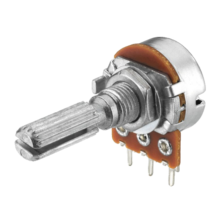 220K Poti Linear Mono – 125mW, Achse 9mm Mit D-Schnitt (10 Stück) #B3