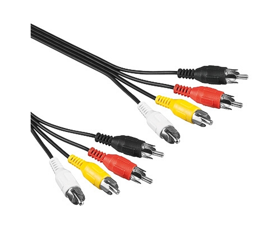 1,5m Cinchkabel 4fach Cinch Quatro mit 8x Stecker 1,5m Cinchkabel 4fach Cinch Quatro mit 8x Stecker