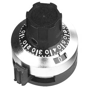 51-705-00350 Knopf für 10-Gang Potis Präzisionsdrehknopf für 6,35mm Achse H507-6A