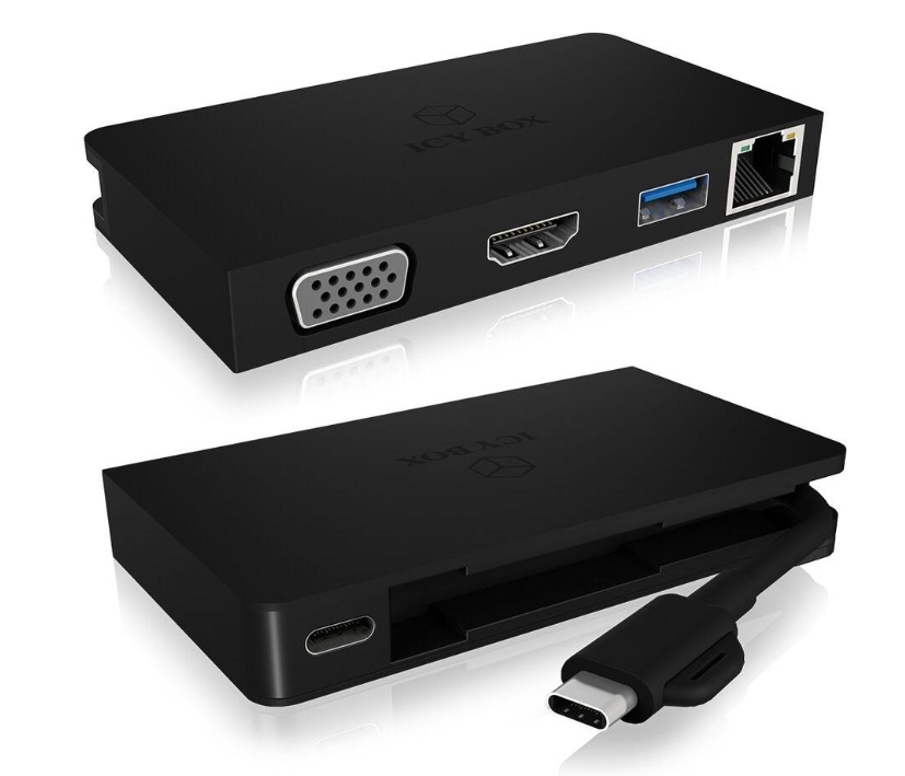 USB-C_Dockingstation_4K-HDMI_VGA_LAN_USB_55-800-77791_B01 USB-C Dockingstation für 4K HDMI VGA LAN USB3 für Windows10 Windows11