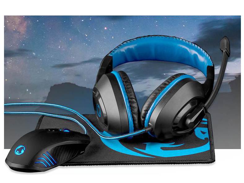 Multimedia_Headset_Kopfhoerer_mit_Maus_64-810-00085_B10 Multimedia Headset Kopfhörer mit Bügelmikrofon und USB Maus mit Mauspad