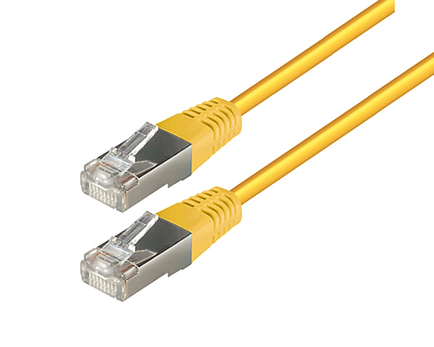 20m LAN Kabel Cat5e Patchkabel Gelb SF/UTP