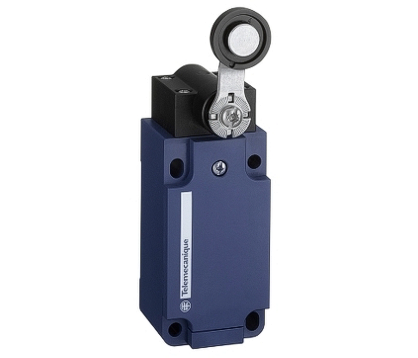 95-350-00210_Endschalter_Positionsschalter_B01 Positionsschalter Endschalter XCK-S Rolle 22mm Hebel 41mm 1xWechsler 10A 250V Rollenschalter