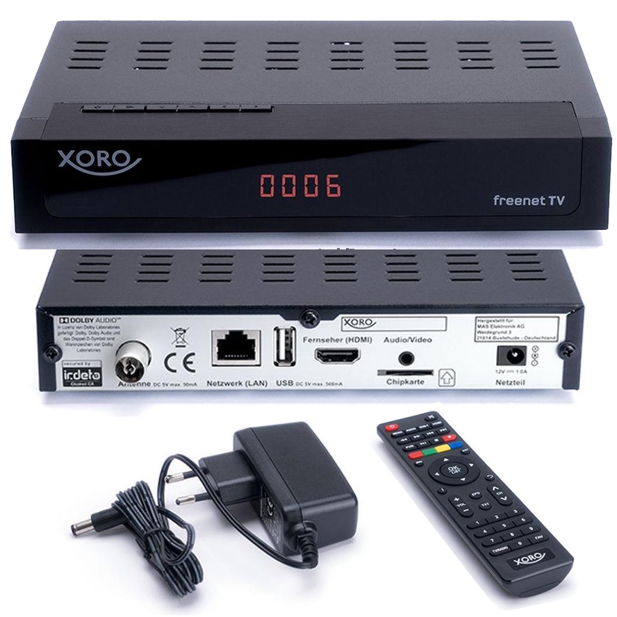 82-110-00120 DVB-T Receiver HD TV-Tuner Radio Freenet HDMI Ausgang USB-PVR Twin DVB-T/T2 DVB-C