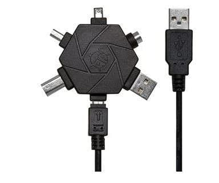 USB_Sternadapter_53-682-03150_B USB Adapter Sternverteiler 1auf5 inkl USB-Kabel