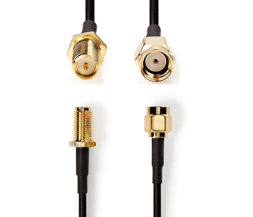 2m SMA Kabel SMA-REV-Stecker auf SMA-REV-Kupplung WLAN 2m SMA Kabel SMA-REV-Stecker auf SMA-REV-Kupplung WLAN