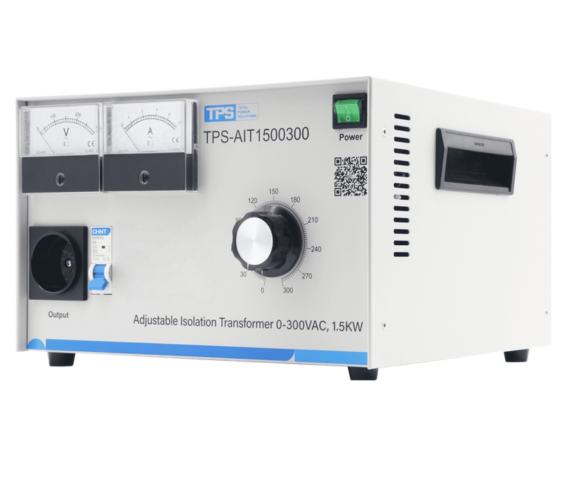 Regeltrafo Trenntrafo 1500VA Stelltransformator 0-300VAC mit 2-Anzeigen TPS-AIT1500300