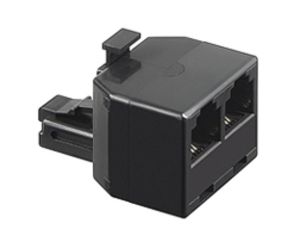 39-875-00012_RJ11_Y-Adapter RJ11 Y-Adapter RJ11 Adapter 1x RJ11 Stecker auf 2x RJ11 Buchse
