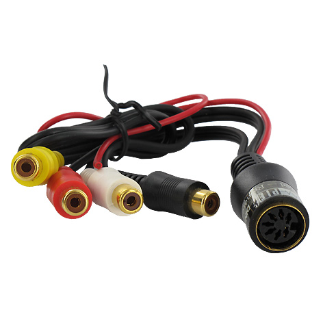 41-150-00800_Adapter_7pol_DIN_Blaupunkt LineOut Adapter 7pol DIN Kupplung auf 4xCinchbuchse zB für Blaupunkt