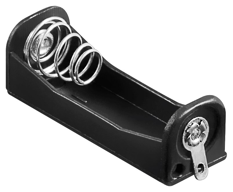 Batteriehalter-N-Zelle-Lady-FR1-HR1-LR1-33-475-00034 Batteriehalter für 1x Lady Zelle N-Zelle FR1 HR1 LR1 mit Lötanschluß