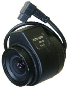 79-333-00730-Objektiv-mit-DC-Anschluss-B300 Objektiv Fixobjektiv 8mm CS-Mount DC4P