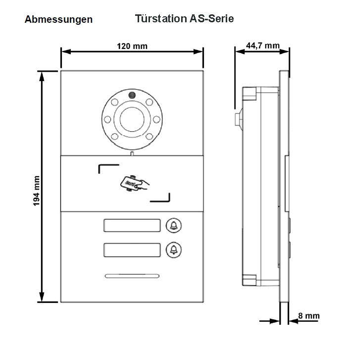 Villa_Tuerstation_Abmessungen_Serie_AS_2021
