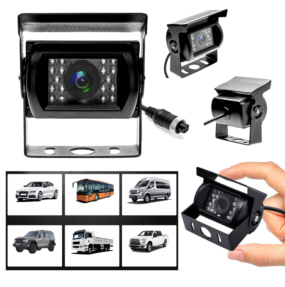 KFZ Kamera Rückfahrkamera AHD oder CVBS Signal Color 12V 24V IP67 4pol Mini-Tuchel klassische Bauform