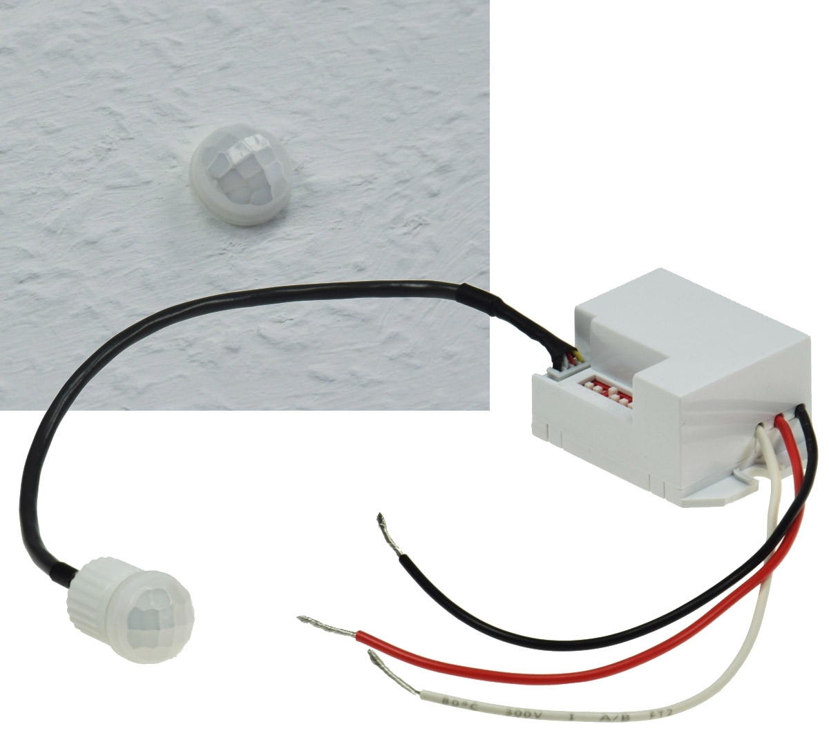 79-223-05027PMQcHqOAbWLK4 12V Bewegungsmelder 360grad Deckeneinbau 0-60W Leistung