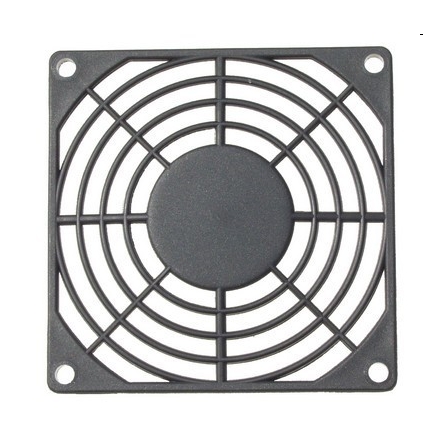 Luftergitter-80x80mm-94-795-00910 Lüftergitter für 80x80mm Lüfter Kunststoff Schwarz