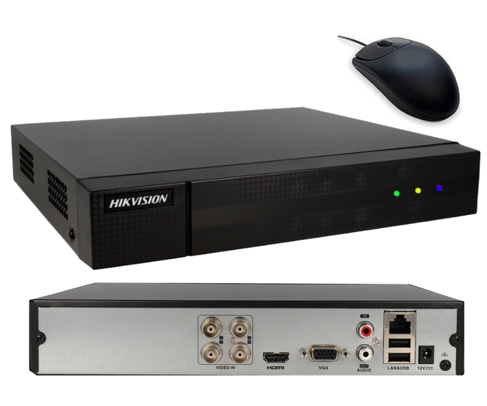 4Kanal DVR Rekorder 5in1 4x BNC AHD TVI CVI und 2xIP-Kanal Analog Onvif APP Audioeingang HWD-6104MH-T