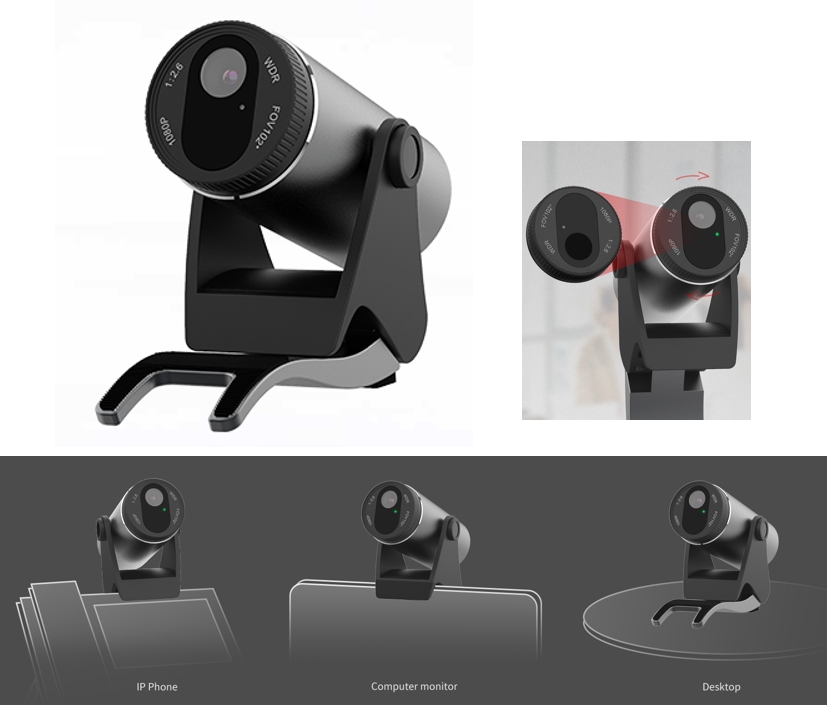 usb_kamera_fullhd_fanvil_64-500-00370_B00 USB Kamera Fanvil CM60 FullHD 2MP mit Halterung