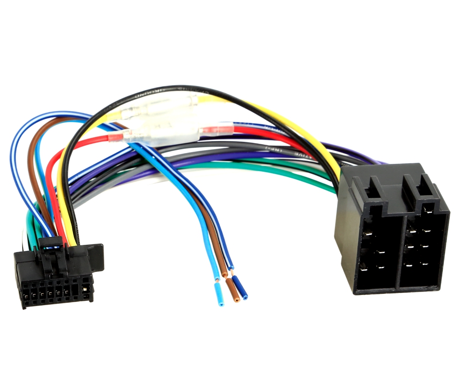 Autoradio Anschlusskabel für Kenwood JVC Autoradio 16pol Version-2 auf DIN ISO Standard