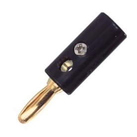 39-850-02150_bananenst_bild766758758 4mm Bananenstecker Hartplastik Serie-5 vergoldet --Schwarz--