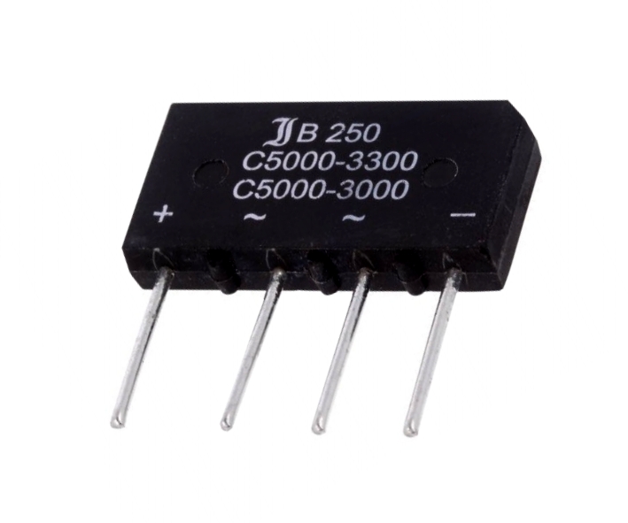 Gleichrichter_B250C5000_9-640-00076 Gleichrichter bis 5A 250V +/ac/ac/- Print RM10-RM7,5 B250C5000