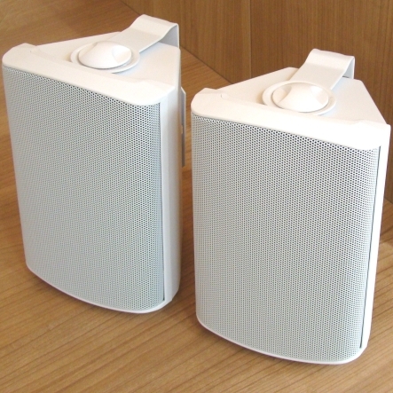 88-500-00170-Wandlautsprecher-Weiss-2014 Lautsprecherboxen 2x50W mit 8ohm oder 100V ELA Betrieb Weiß Paar