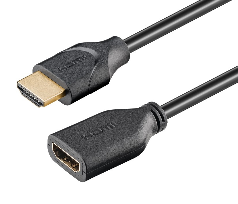 1m HDMI Verlängerung Stecker auf Buchse 1K 2K 4K eARC tauglich HDMI 2.0